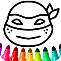 Boys Ninja Coloring & Memory