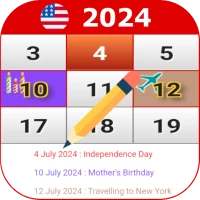US Calendar 2024