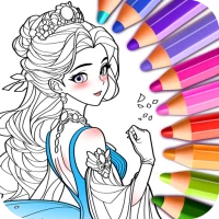 Princess Game Fantasy Coloring