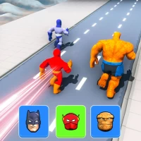 Superhero Race: Transform Game